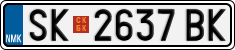 License plate of North Macedonia, Regular plates (2012)
