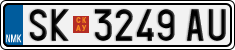 License plate of North Macedonia, Regular plates (2012)