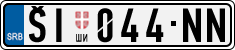 License plate of Serbia, Cars