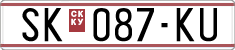 License plate of North Macedonia, Regular plates (1993)