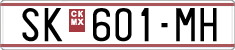 License plate of North Macedonia, Regular plates (1993)