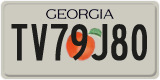 Georgia, Vanity Plates