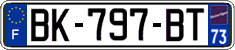 French license plate, SIV (ordinary)
