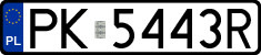 License plates of Poland, Regular car plates
