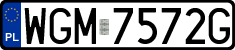 License plates of Poland, Regular car plates