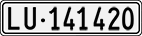 License plate of Switzerland, Cars