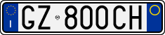 License plate of Italy, Cars (1994 year series)