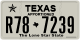 Texas, Apportioned vehicles (2012) (A12-3456)