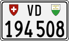 License plate of Switzerland, Cars