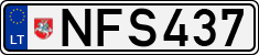 License plate of Lithuania, Cars