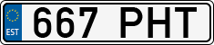 License plate of Estonia, Regular car plates