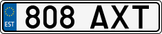 License plate of Estonia, Regular car plates