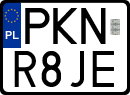 License plates of Poland, Special vehicles and motorcycles