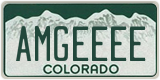 Colorado, Vanity Plates