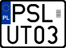 License plates of Poland, Special vehicles and motorcycles