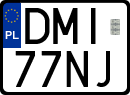 License plates of Poland, Special vehicles and motorcycles