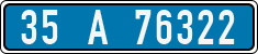License plate of Turkey, Police