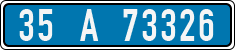 License plate of Turkey, Police