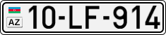 License plate of Azerbaijan, Cars