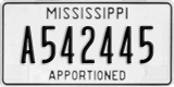 Mississippi, Apportioned