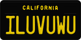 California, Vanity Plates