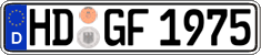 German license plate, Regular plates