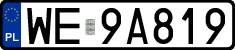 License plates of Poland, Regular car plates