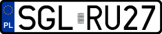 License plates of Poland, Regular car plates