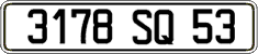 French license plate, FNI