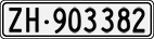 License plate of Switzerland, Cars