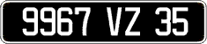 French license plate, FNI