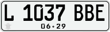 License plate of Indonesia, Regular plates