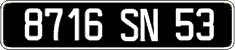 French license plate, FNI