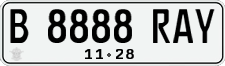 License plate of Indonesia, Regular plates