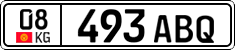 License plate of Kyrgyzstan, Private owners (2016)