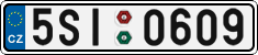 License plate of the Czech Republic, Cars (2001)