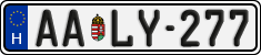 license plates of Hungary, Regular plates (2022)