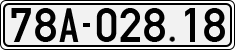 License plate of Vietnam, Cars