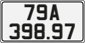 License plate of Vietnam, Cars