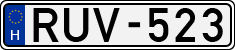 license plates of Hungary, Cars (1990)