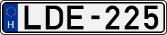 license plates of Hungary, Cars (1990)