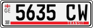 License plate of Georgia, Export transit plates