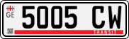 License plate of Georgia, Export transit plates