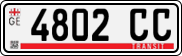 License plate of Georgia, Export transit plates