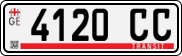 License plate of Georgia, Export transit plates