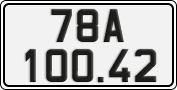 License plate of Vietnam, Cars