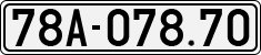 License plate of Vietnam, Cars