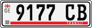 License plate of Georgia, Export transit plates