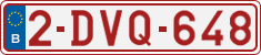 License plate of Belgium, Regular plates (2010)