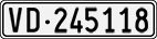 License plate of Switzerland, Cars